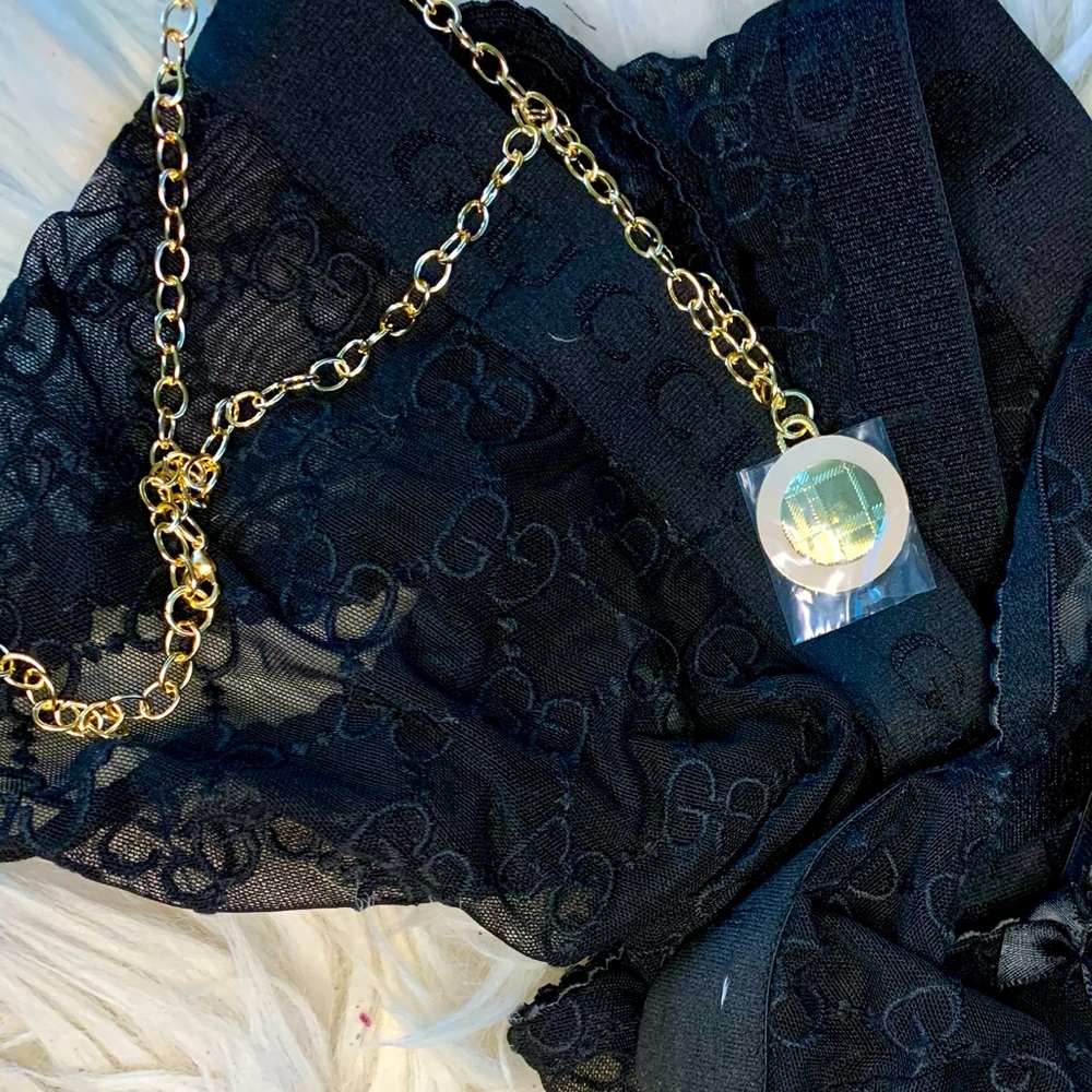 Repurposed Gold Reversible Necklace
